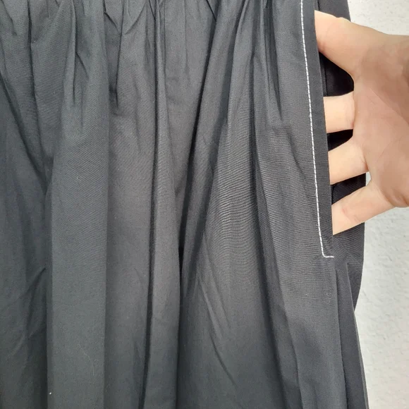 J Crew Contrast-stitch midi skirt in cotton poplin CI647 Size 8 NWT - Picture 6 of 7